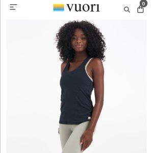 NWOT Vuori Lux performance tank XS Black